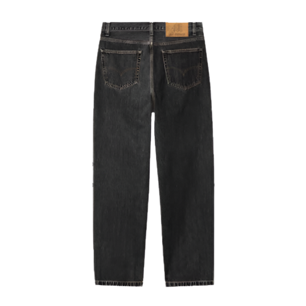 NO MERCY BLACK N RED JEANS