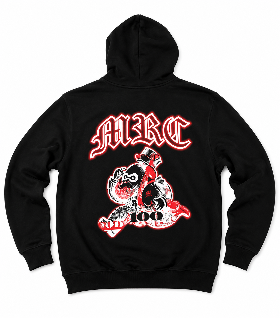 red rinestones hoodie