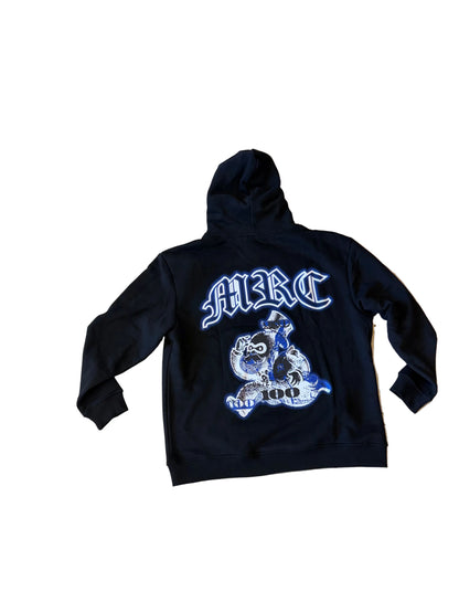 BLUE RINESTONES HOODIE