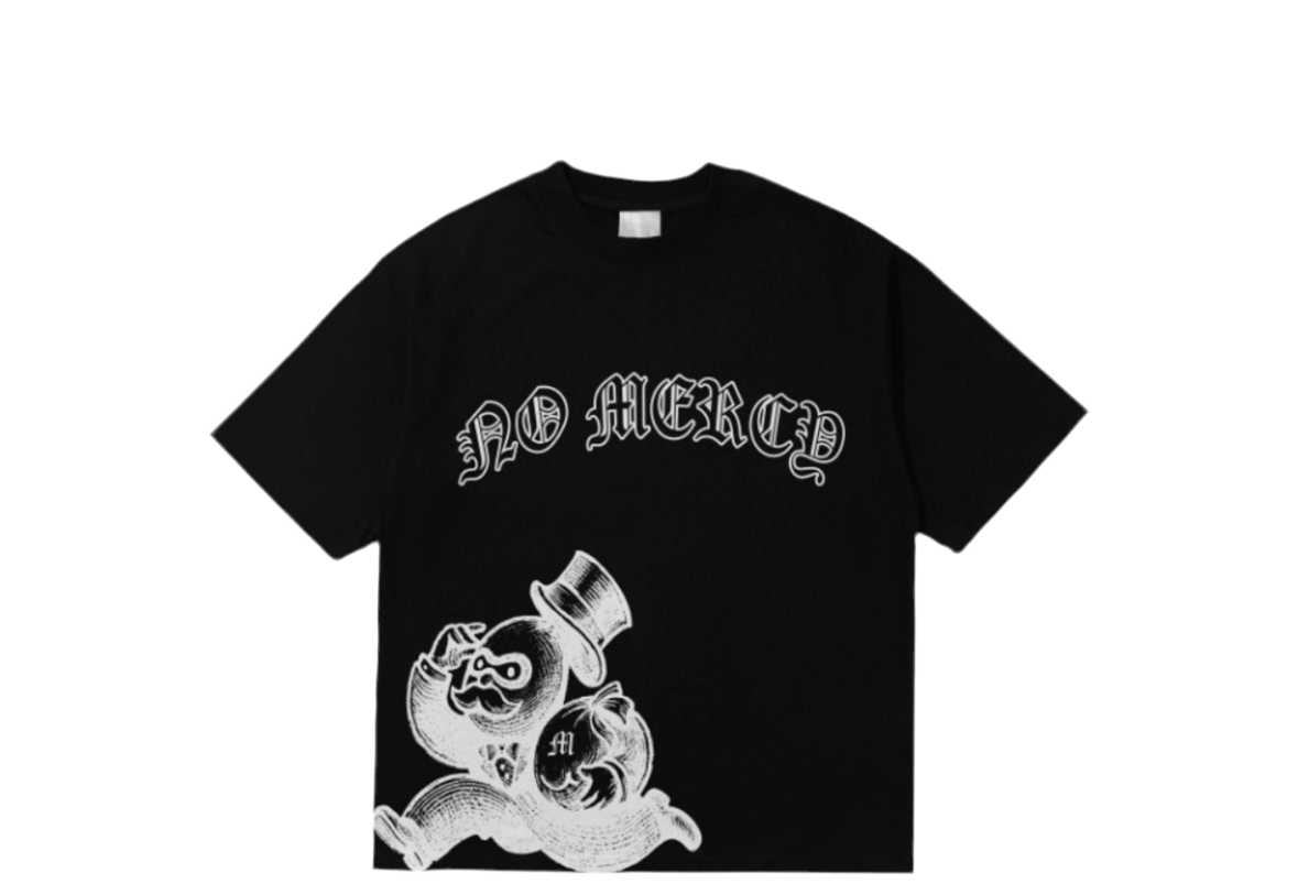 black and white T shirt