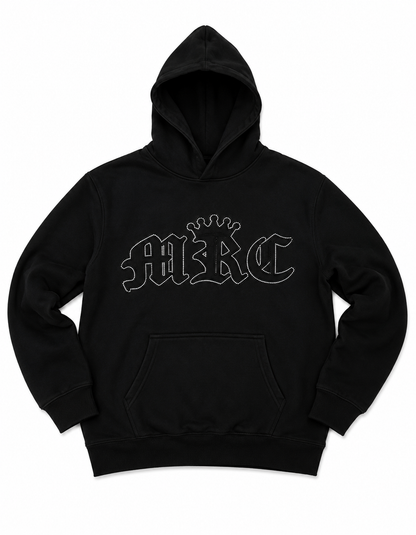 BLACK RINESTONES HOODIE