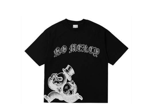 Black white nomercy shirt
