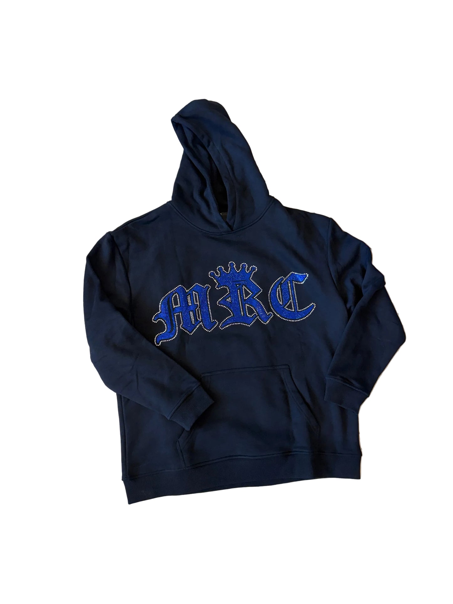 BLUE RINESTONES HOODIE