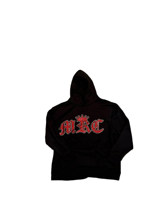 red rinestones hoodie