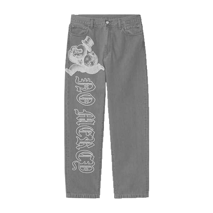 NO MERCY GREY JEANS